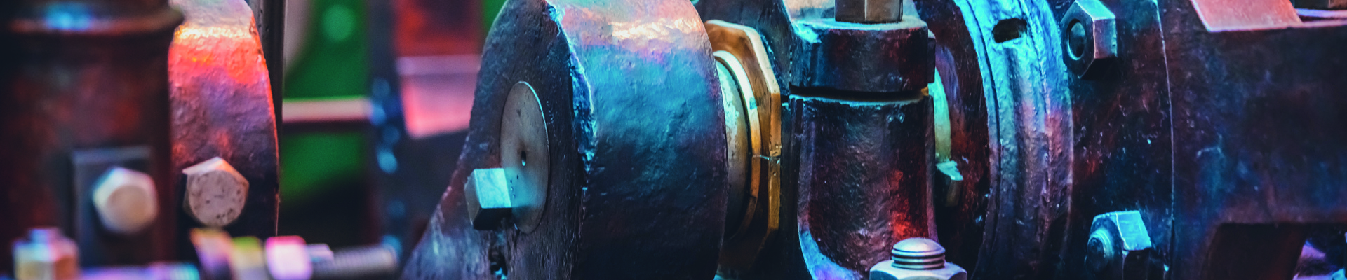 Closeup of a machine