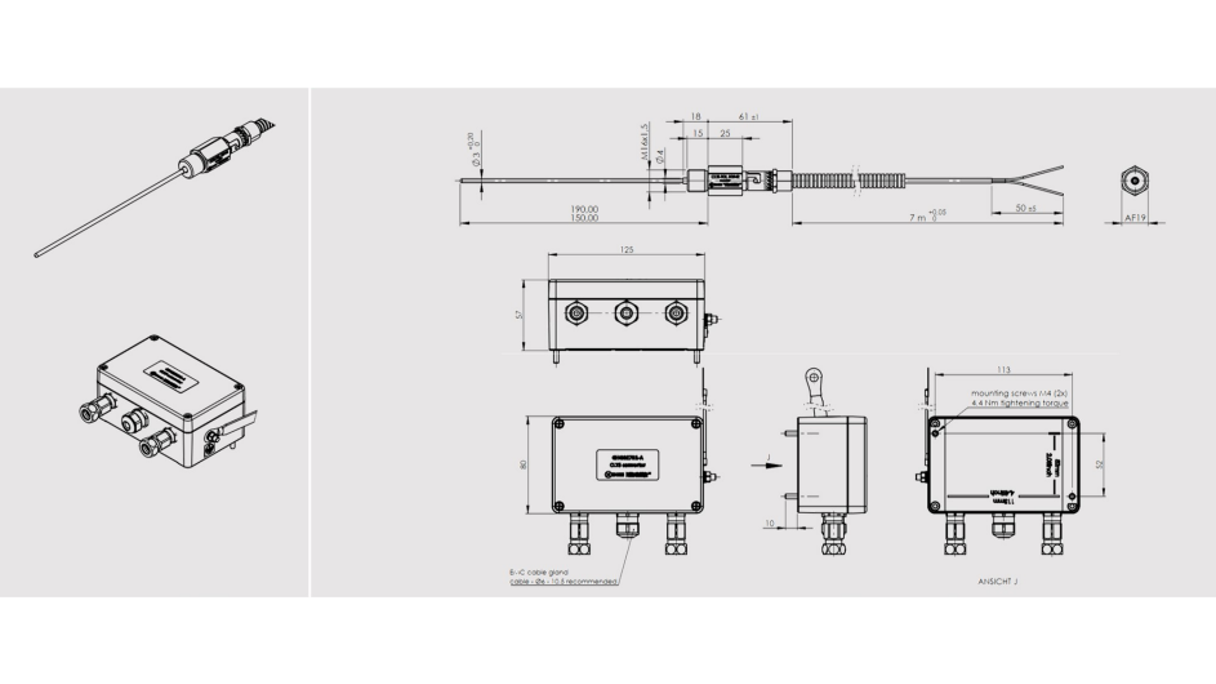 Temperature Sensor Signal Converter Box Drawing HORN 1024 16X9