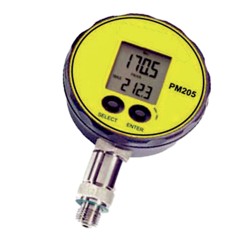 PM205 Digital Pressure Meter Screen on