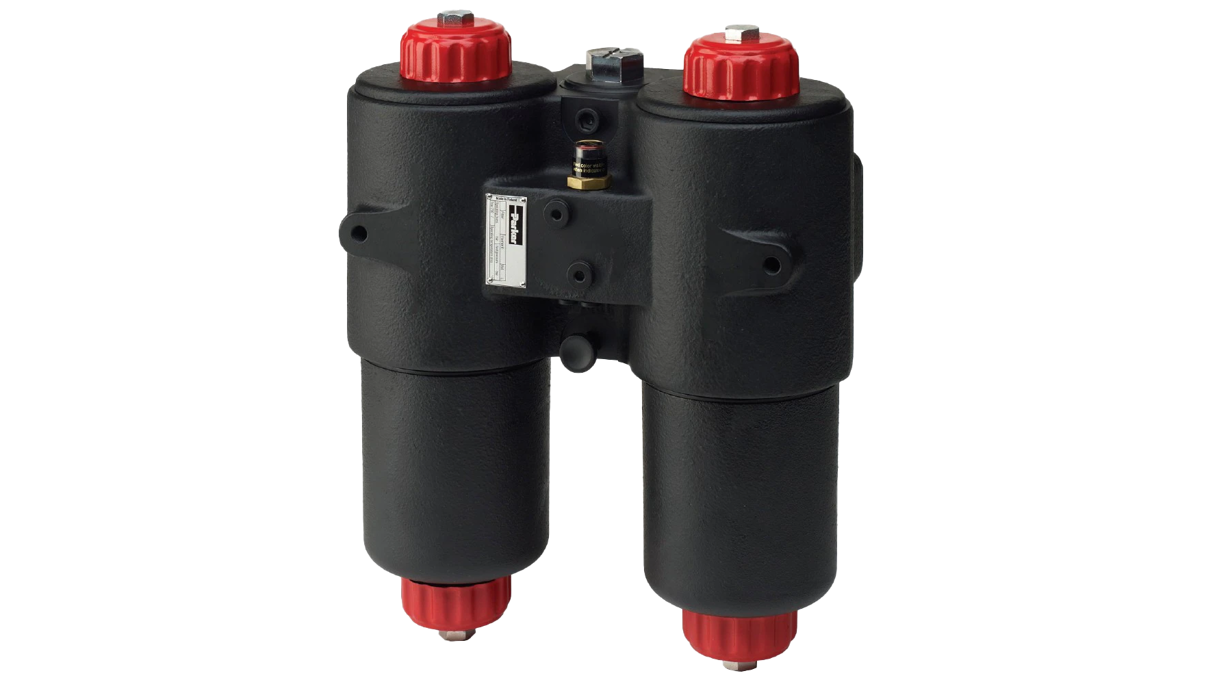 DF40 Series Parker Medium Pressure In Line Duplex Filter Overview