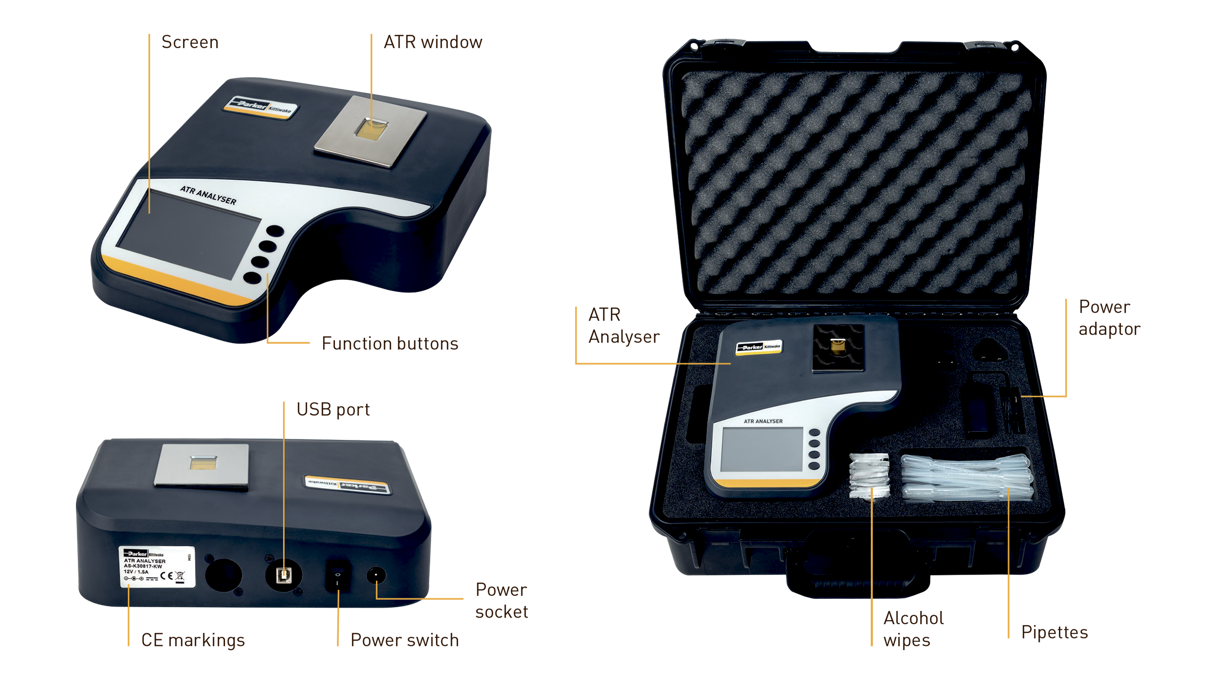Parker ATR Analyser: Oil and fuel condition monitoring instrument