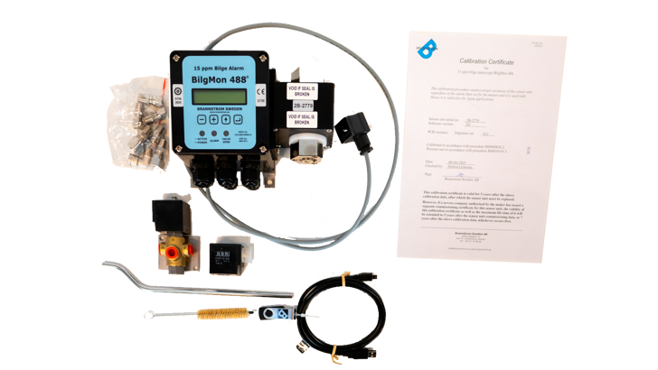 Brannstrom BilgMon 488 with calibration certificate