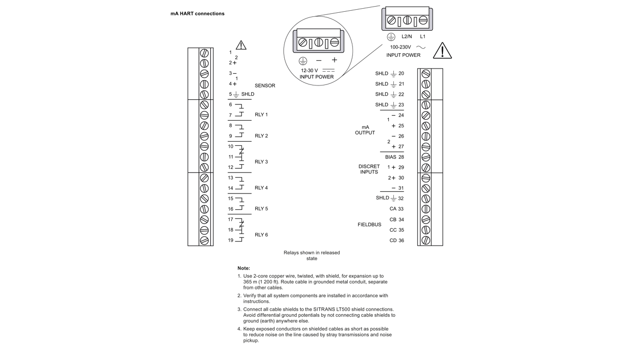 Insatech Siemens SITRANS LT500 Wiring Diagram 7ML60 16 9