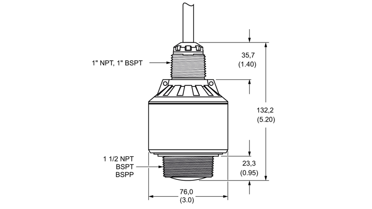 Insatech Siemens SITRANS LR110 Dimensions Drawing 7ML531 16 9