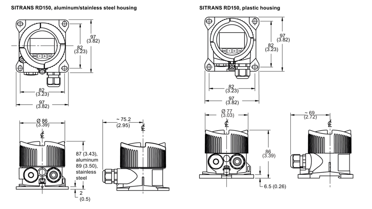 Insatech Siemens SITRANS RD150 Housing Size 7ML5742 16 9