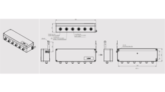 Electronic Data Switch Drawing Bearing HORN 1024 16X9