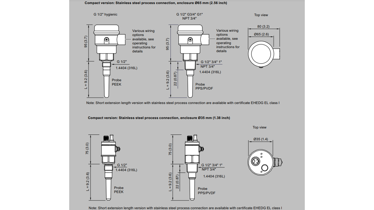 LCS100 Diemensions Compact Siemens 1024 16X9