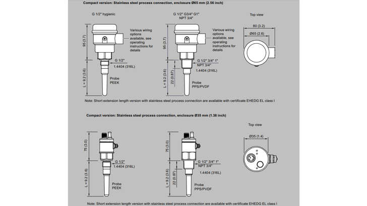 LCS100 Diemensions Compact Siemens 1024 16X9