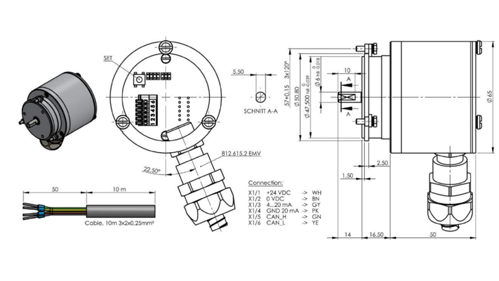 EDG50.52 HORN 1024 16X9