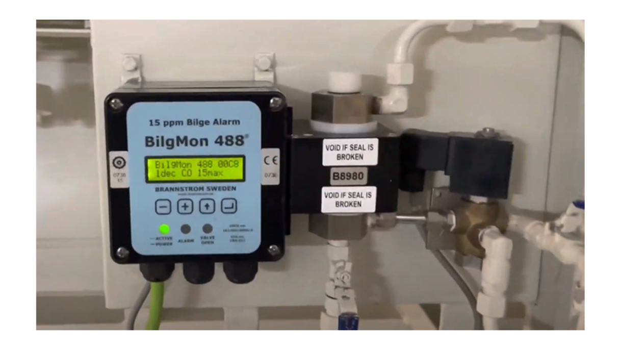 Brannstrom BilgMon 488 installed on a ship
