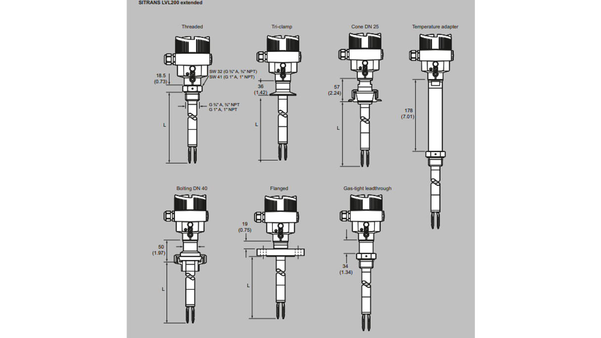 LVL200 Dimensions Extended Siemens 1024 16X9