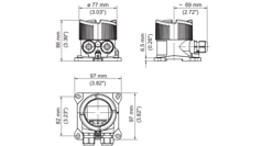 RD150 Dimensions Plastic Housing Siemens 1024 16X9