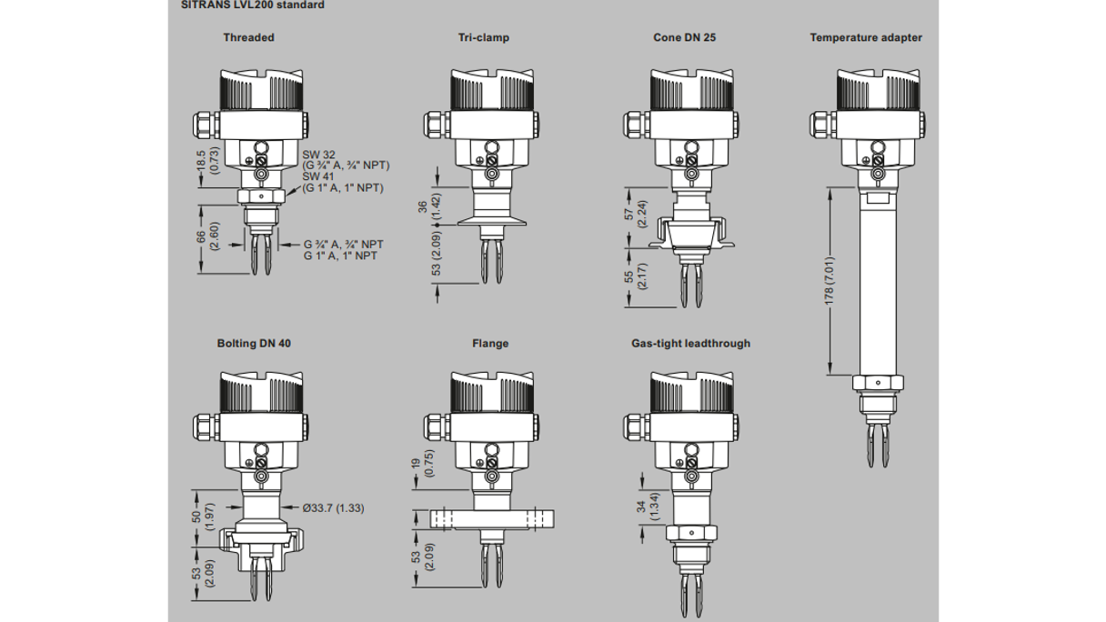 LVL200 Dimensions Standard Siemens 1024 16X9