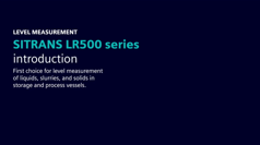 SITRANS LR 500 Series Introduction Thumbnail
