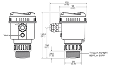 Insatech Siemens LR140 LR150 Dimensions Diagram 7ML533 7ML534 16 9