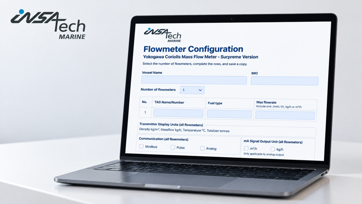 INSA Tech Flowmeter Konfiguration
