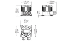 RD150 Dimensions Stainless Steel Housing Siemens 1024 16X9