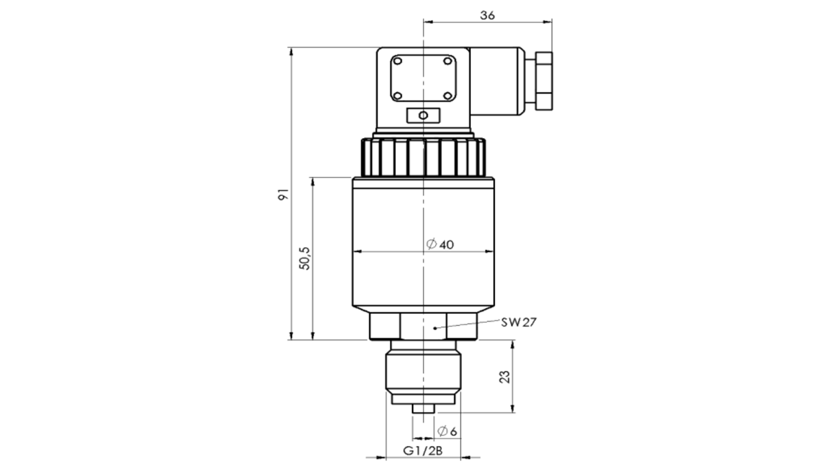 Pressure Transmitter TGL014 Meassures HORN 1024 16X9