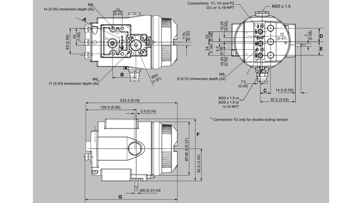SIPART PS2 Dimensions Flameproof Enclosure Siemens 1024 16X9