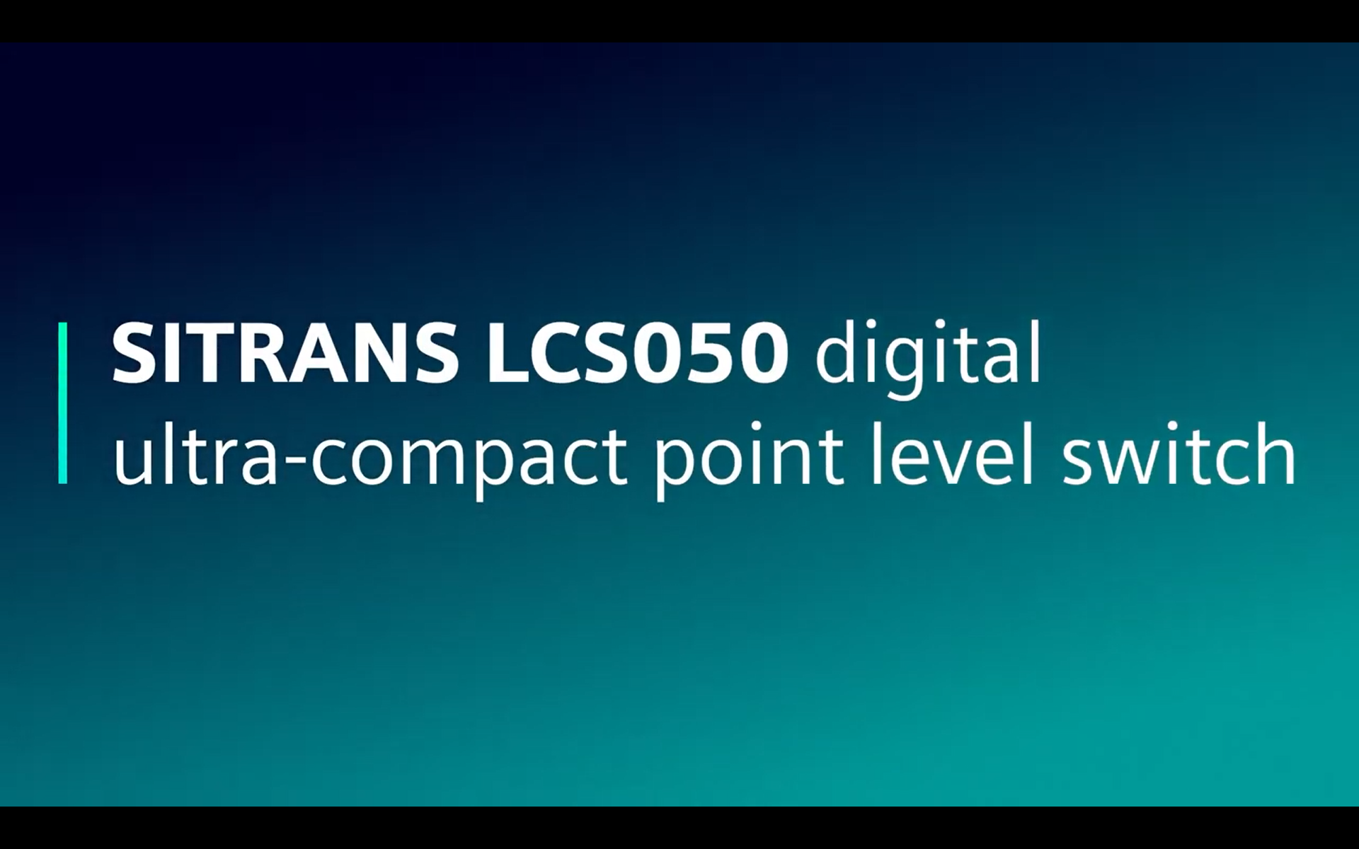 Siemens SITRANS LCS050 Point Level Switch Video Thumbnail 16 9